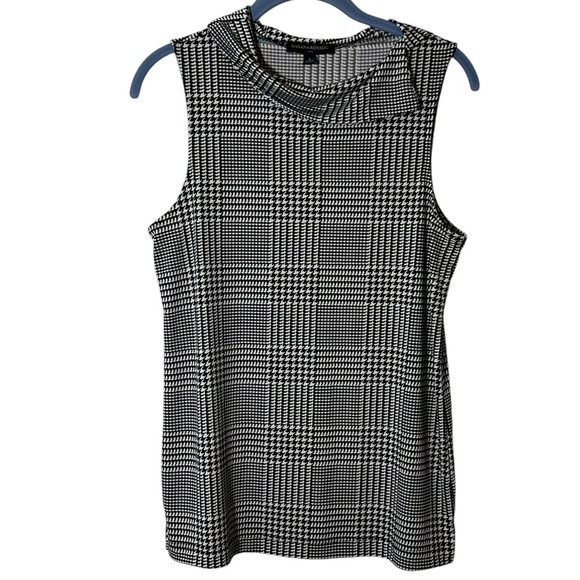 BANANA REPUBLIC Houndstooth Sleeveless Top - Picture 1 of 5